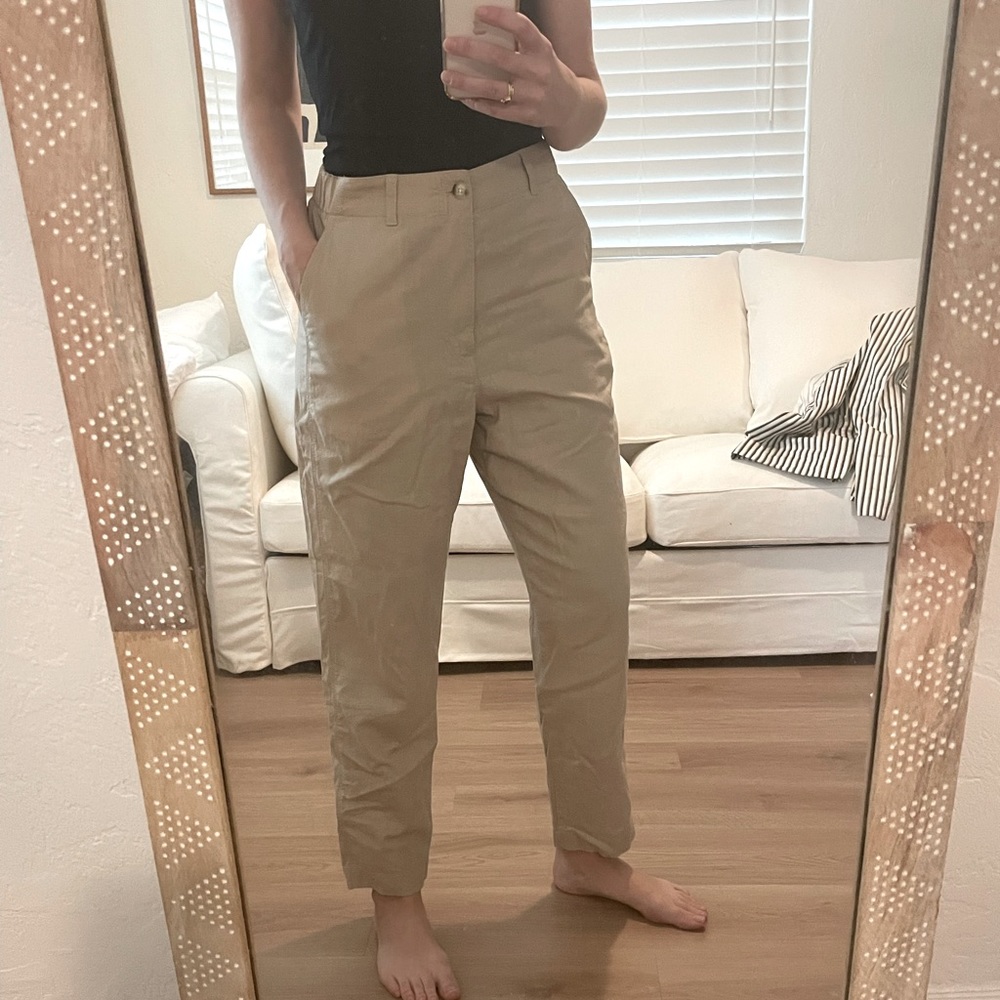 Uniqlo Cotton Linen Tapered Pants